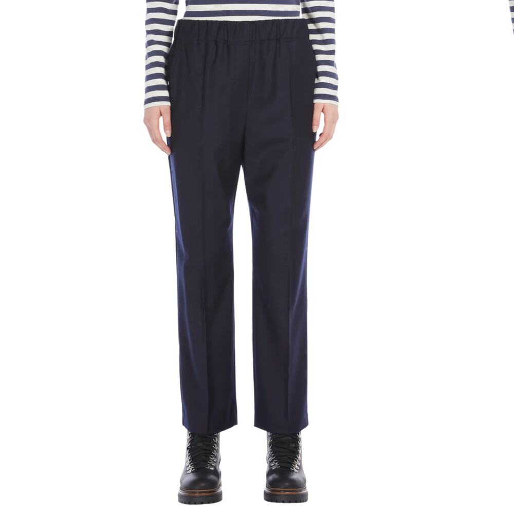Weekend Max Mara Hateley Wool Pants 👖 Ultramarin Navy | Size 16 | NWT